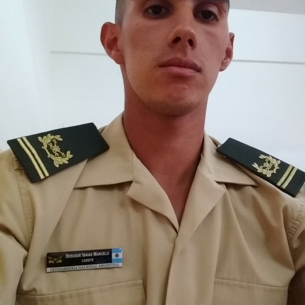 ISAIAS MARCELO : Dos años de carrera en Seguridad Pública, secundario  completo, Universidad incompleta y Cadete de Gendarmería Nacional