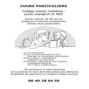 Fanny - Prof d'aide aux devoirs - Bordeaux