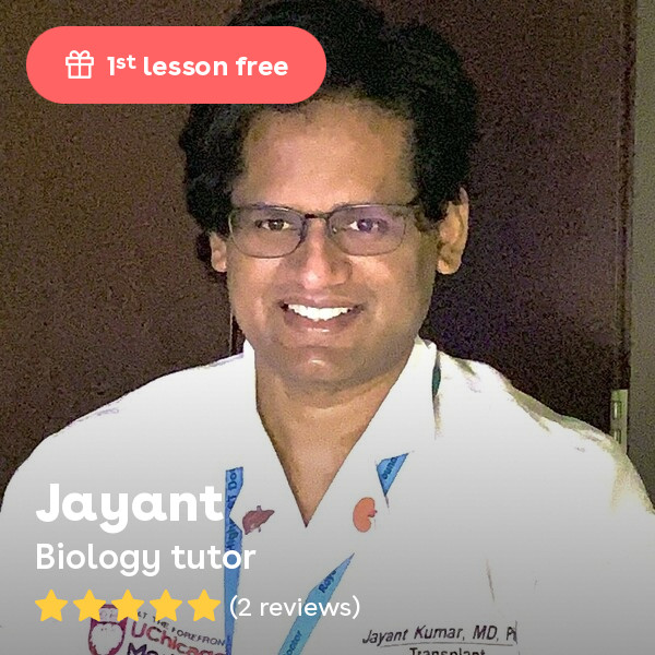 Jayant K. - I am a physician and research scientist with 10 years of teaching experience. I have PhD (Univ of Warwick), Master's from Imperial College London available to teach Medicine, Surgery, Anatomy and Immu