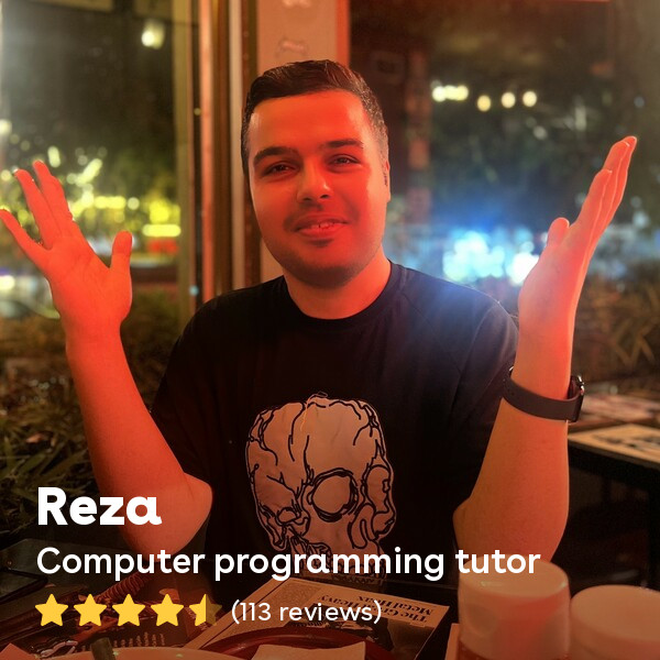 Reza G. - Expert Tutor (7 Yrs) in Python, MATLAB, Django, C++, Java, R, SQL, and Web Dev. Achieve Top Grades with High-Quality Instruction!