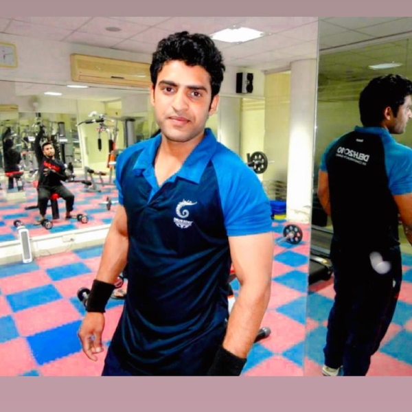 Vijay Azad Certified from Reebok as a Personal Trainer & University of Delhi as a Yoga Trainer