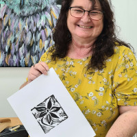 I will show you block printing and an easier version of the linocut printing. I have over 4 years with block print and have taught at quite a few workshops.