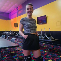 Aggressive/Park Roller Skating taught by lifelong quad skater and active Atlanta roller derby girl with lots of laughs along the way.