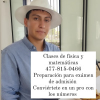 Lic. Físico-Matemático egresado de la universidad de Guanajuato Cumplo con todo h
