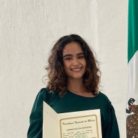 Graduada del Instituto Tecnológico de Veracruz en la Licenciatura de Ingeniería Químicay la maestría en Ciencias en Ingeniería Bioquímica