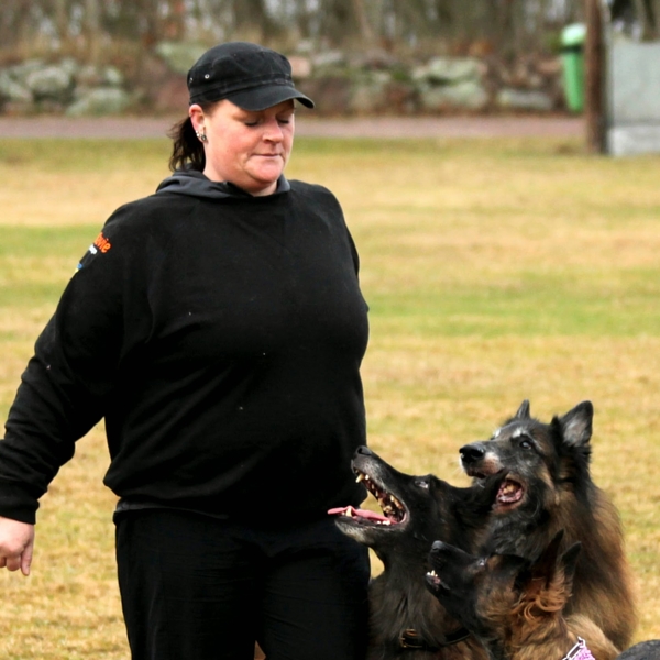 Trained instructor since 2002. I work practically to reach Your goals, but also focus on the dog owners understanding of what we do and why we do it.   I Work with all levels and problems or goals: Ev