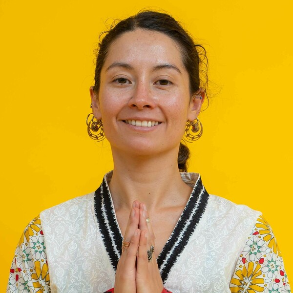 Profesora de Yoga vinyasa flow y  yoga restaurativa, disciplina enfocada a la corrección postural y bienestar de nuestra salud.