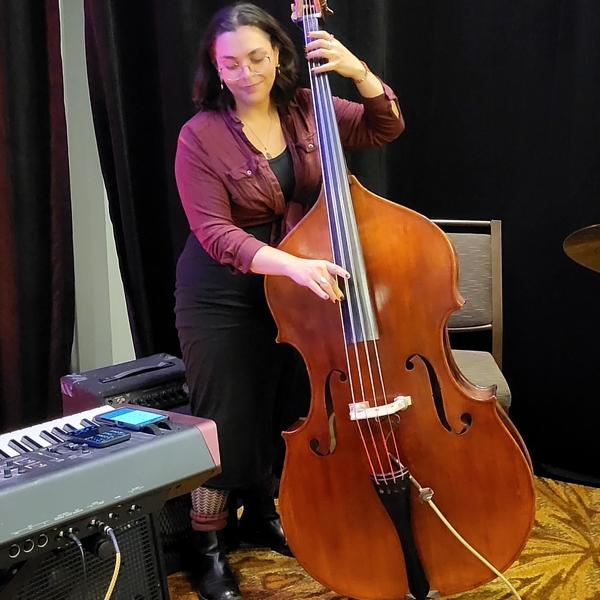 Jazz Performance musician teaches electric and upright bass as well as voice, and music theory.