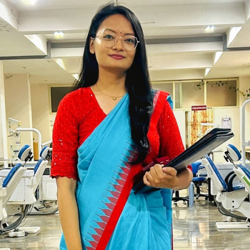 Fabina Sharma I am a dentist with a Master's degree in Oral Medicine